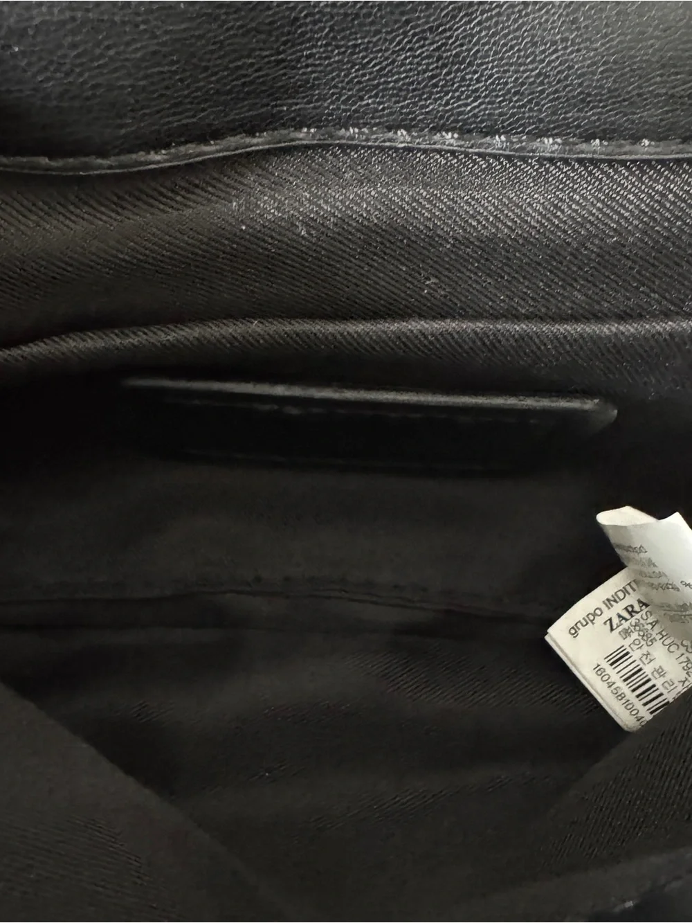 Zara black quilted